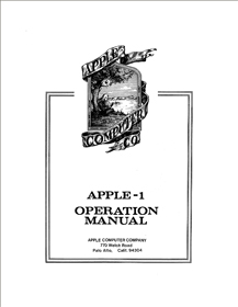 Apple-1 Operation Manual